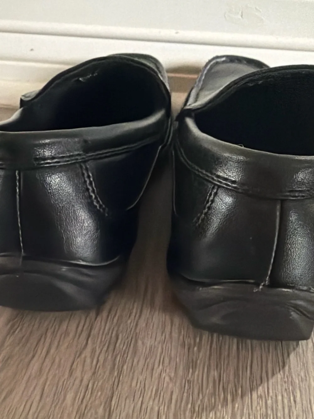 Deer Stags Black Kids' Slip-On Dress Loafers